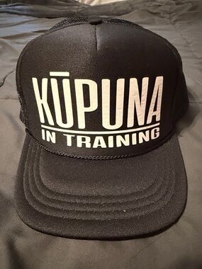 Kupuna In Training Black Trucker Hat
